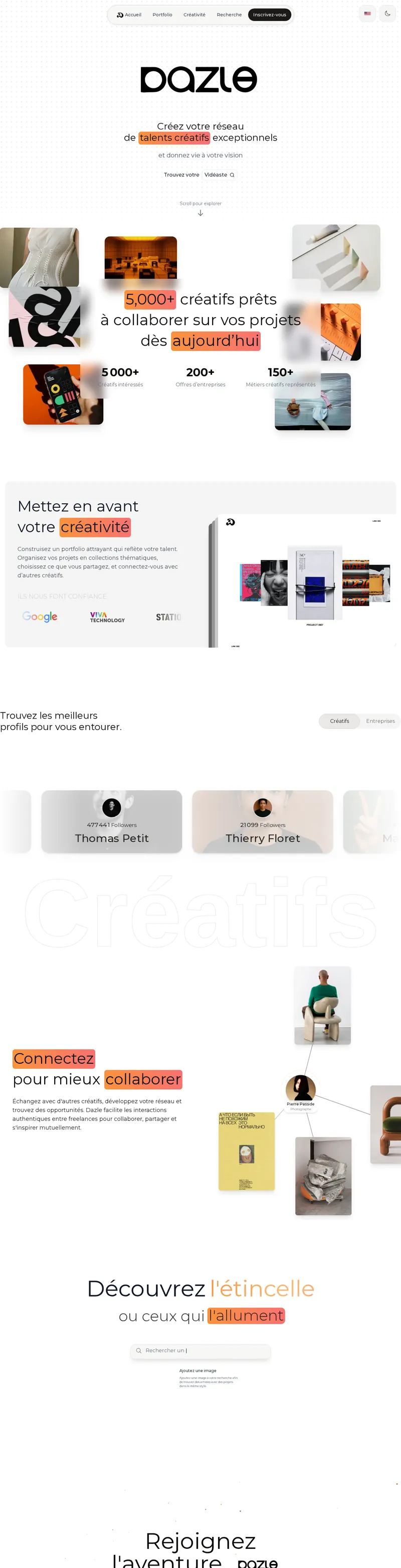 Dazle (Landing Page)