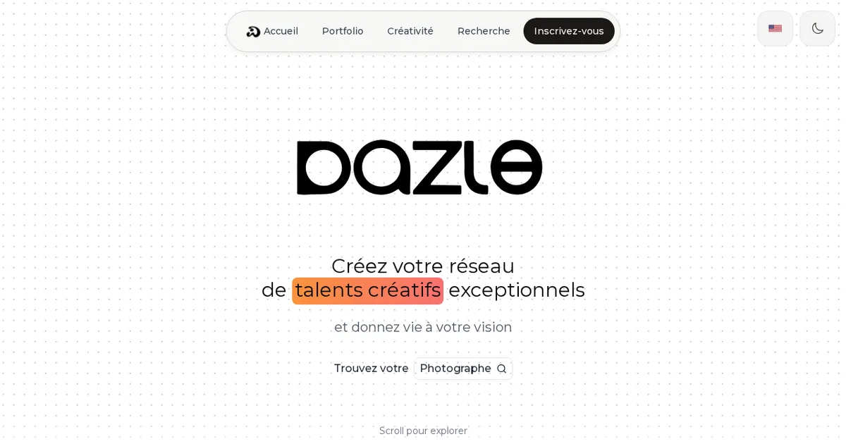 Dazle (Landing Page)
